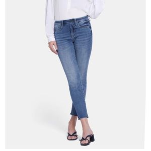 NYDJ Sheri Slim raw hem jeans
